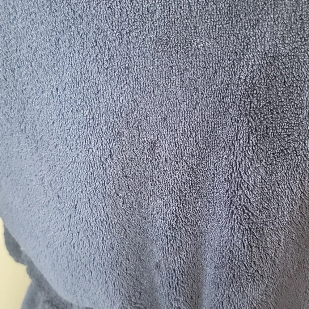 GAP Kids Boy's Navy Blue Plush Hooded Tie Waist Loungewear Bath Robe Sz‎ 10